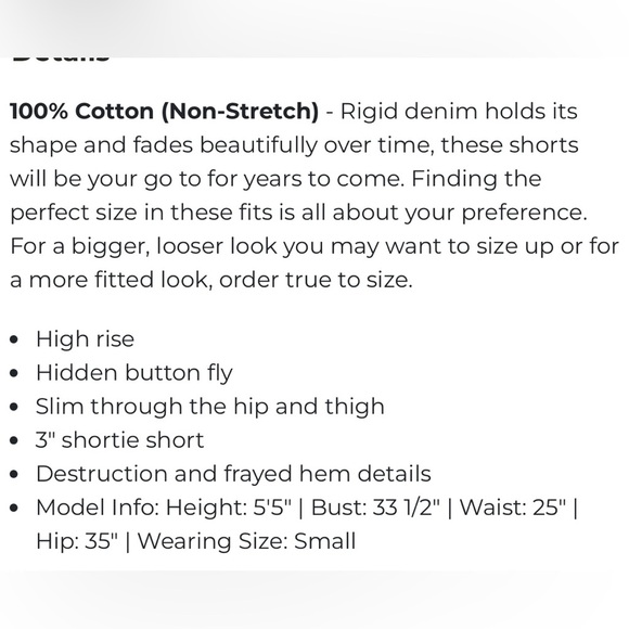 NWT Revolve Signature 8 Blue Jean Shorts High-rise Distressed Acid washed - Picture 10 of 10